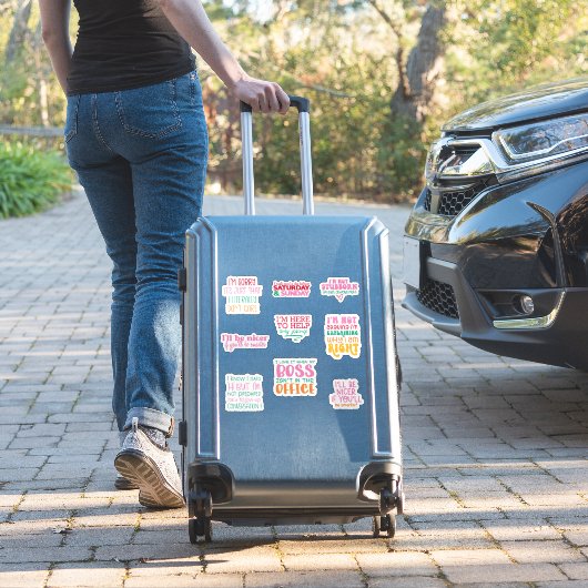 Pack Bundle Funny Office Sticker motivation (Valise Insitu)