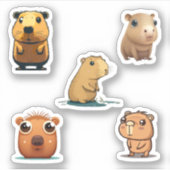 Pack Capybara Super Sticker (Devant)