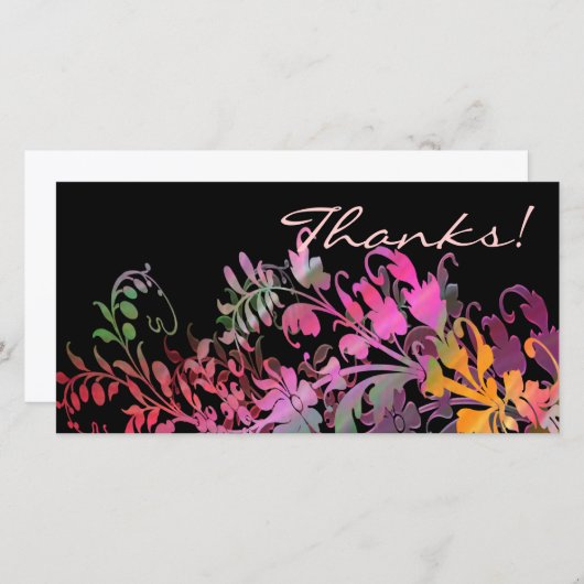 Pack carte de remerciements de 10 (Devant / Derrière)