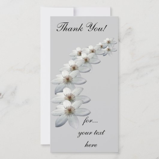 Pack carte de remerciements de 10 (Devant)