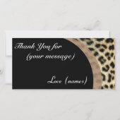 Pack carte de remerciements de 10 - Empreinte de l (Devant)