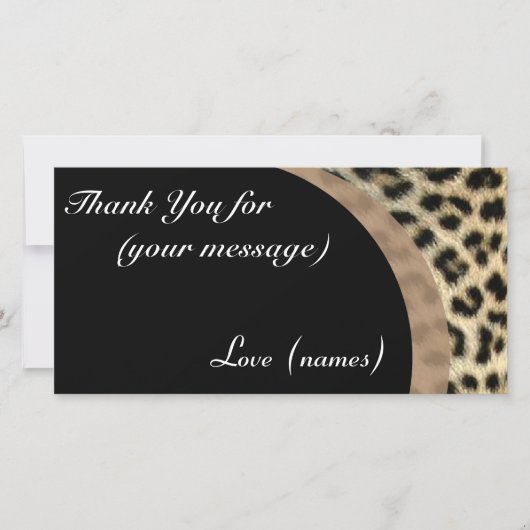 Pack carte de remerciements de 10 - Empreinte de l (Devant)