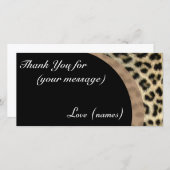 Pack carte de remerciements de 10 - Empreinte de l (Devant / Derrière)