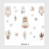 Pack collection Sticker Boho Bliss (Feuille)