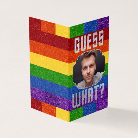 Pack de 25 Carte photo LGBT Parties scintillant (Outside)