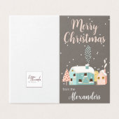Pack de 25 cartes de Noël familiales modernes (Outside Unfolded)