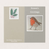 Pack de 25 cartes Robin & Ivy Bonnes Fêtes (Outside Unfolded)