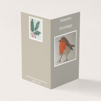Pack de 25 cartes Robin & Ivy Bonnes Fêtes