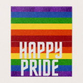 Pack de 25 LGBT Parties scintillant Happy Pride Ca (Outside Unfolded)