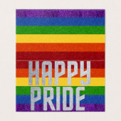 Pack de 25 LGBT Parties scintillant Happy Pride Ca (Outside Unfolded)