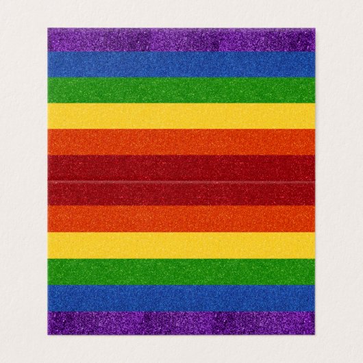 Pack de 25 LGBT Parties scintillant Pride Carte Dr (Outside Unfolded)