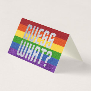 Pack de 25 Parties scintillant LGBT Devis Quoi ? S