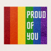 Pack de 25 Parties scintillant LGBT Fière de vous (Outside Unfolded)