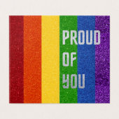 Pack de 25 Parties scintillant LGBT Fière de vous (Outside Unfolded)