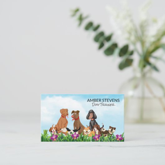 Pack de Carte de visite de chiens (Debout devant)