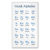 Pack de carte magnétique verticale Alphabet grec d (devant Vertical)