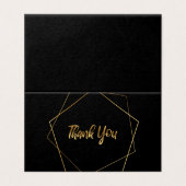 Pack de Cartes de Remerciements avec pentagons d'o (Outside Unfolded)