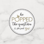 Pack de Confettis Il a Fait Sa Demande (Petit recto)