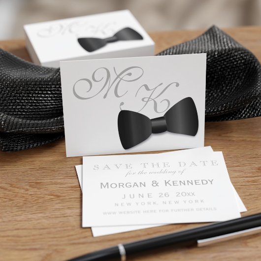 Pack de faire-part de mariage à nœud papillon Smok