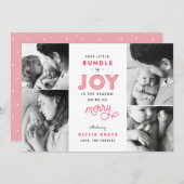 Pack de Joy Baby Christmas Faire-part de naissance (Devant / Derrière)