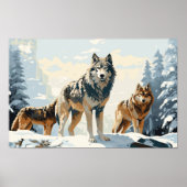 Pack de loups - Ai Poster (Devant)