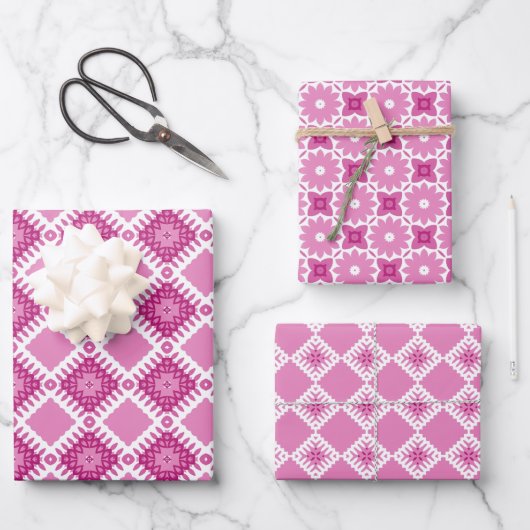 Pack de papier rose et blanc 81 (Recto)