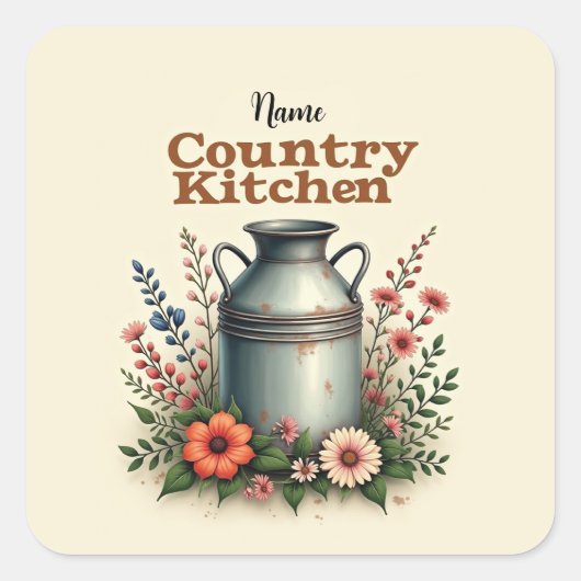 Pack de stickers Country Kitchen – Cuisine rustiqu (Devant)