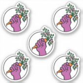 pack de stickers du logo Food Not Bombs (Devant)