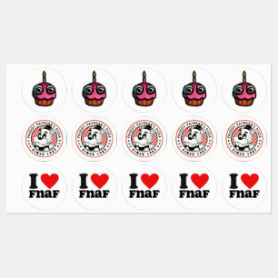 Pack de stickers FNaF – Vibes de jeu d'horreur