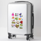Pack de stickers magiques Cristaux Fantaisie Drago (Sur valise)