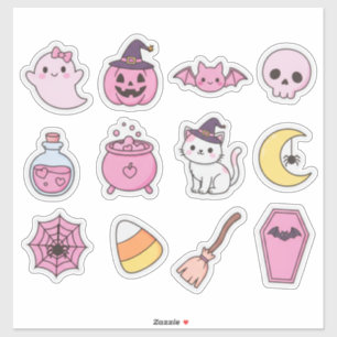 Pack de stickers magiques Kawaii Pastel Halloween