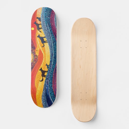 Pack Dingo - Style autochtone - Planche Skateboard (Recto)