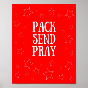 Pack Envoyer Pray Red Poster