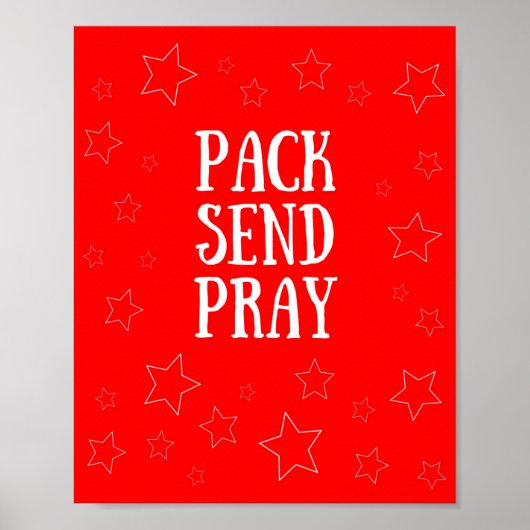 Pack Envoyer Pray Red Poster (Devant)