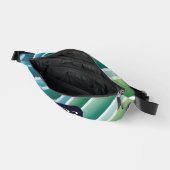 Pack Fanny Monogramme personnalisé - Vert bleu Abs (Ouvrir)