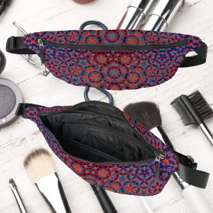 Pack Fanny Motif Gras Bleu Et Rouge