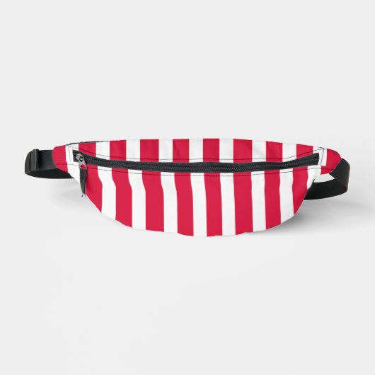 Pack Fanny Red White Stripes (Recto)