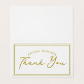 Pack Fête des mariées de 25 Mini Cartes de Remerci (Extérieur déplié)