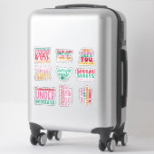 Pack Funny Kantoor werk Sticker inspirerend (Koffer)