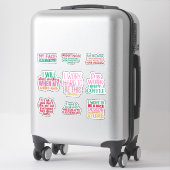 Pack Funny Office travail Sticker inspiré (Sur valise)