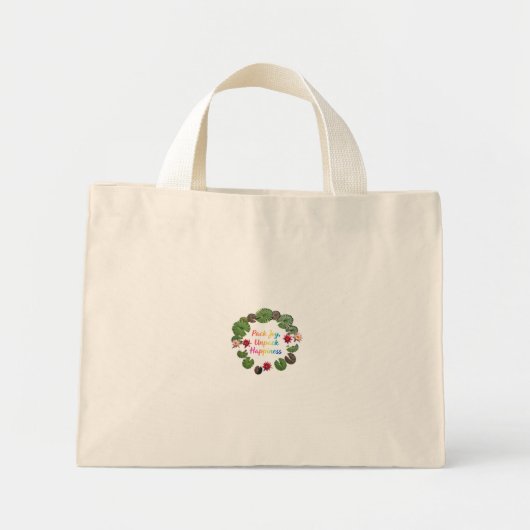 Pack Joy, Unpack Happiness - Minuscule Sac fourre- (Devant)