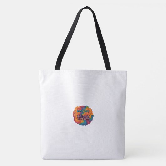 Pack Joy, Unpack Happiness Schouder Tas (Voorkant)