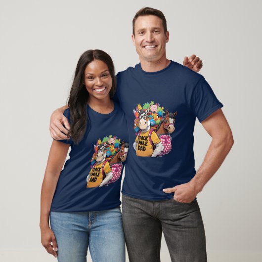 Pack Mule Papa - Funny Cheval T-Shirt (Unisexe)