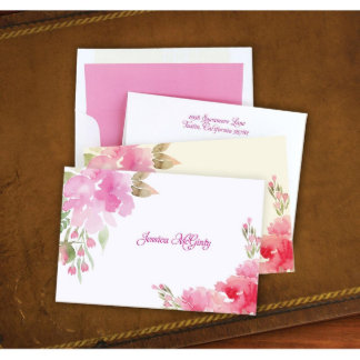 Pack of 24 Pretty dans Pink Folded Note