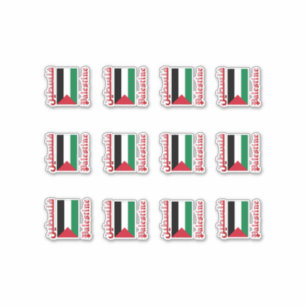 [Pack] Palestine Flag Arabisch & Engels فلسطين Sticker