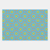 Pack papier 175 Décoratif Brown bleu jaune (Devant)