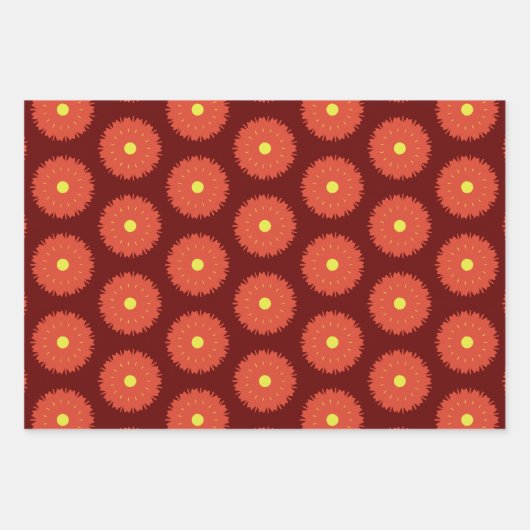 Pack papier 177 Décoratif Rouge Jaune Vert (Devant 2)