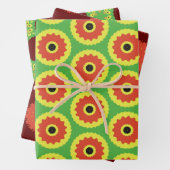 Pack papier 177 Décoratif Rouge Jaune Vert (En situation)