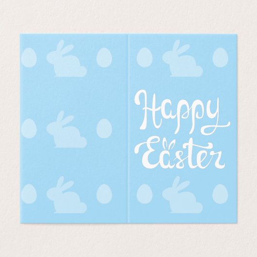 Pack Pâques Bleu Léger de 25 Mini Cartes (Outside Unfolded)