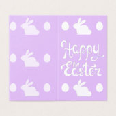 Pack Pâques Pâques Violet clair de 25 Mini Cartes (Outside Unfolded)